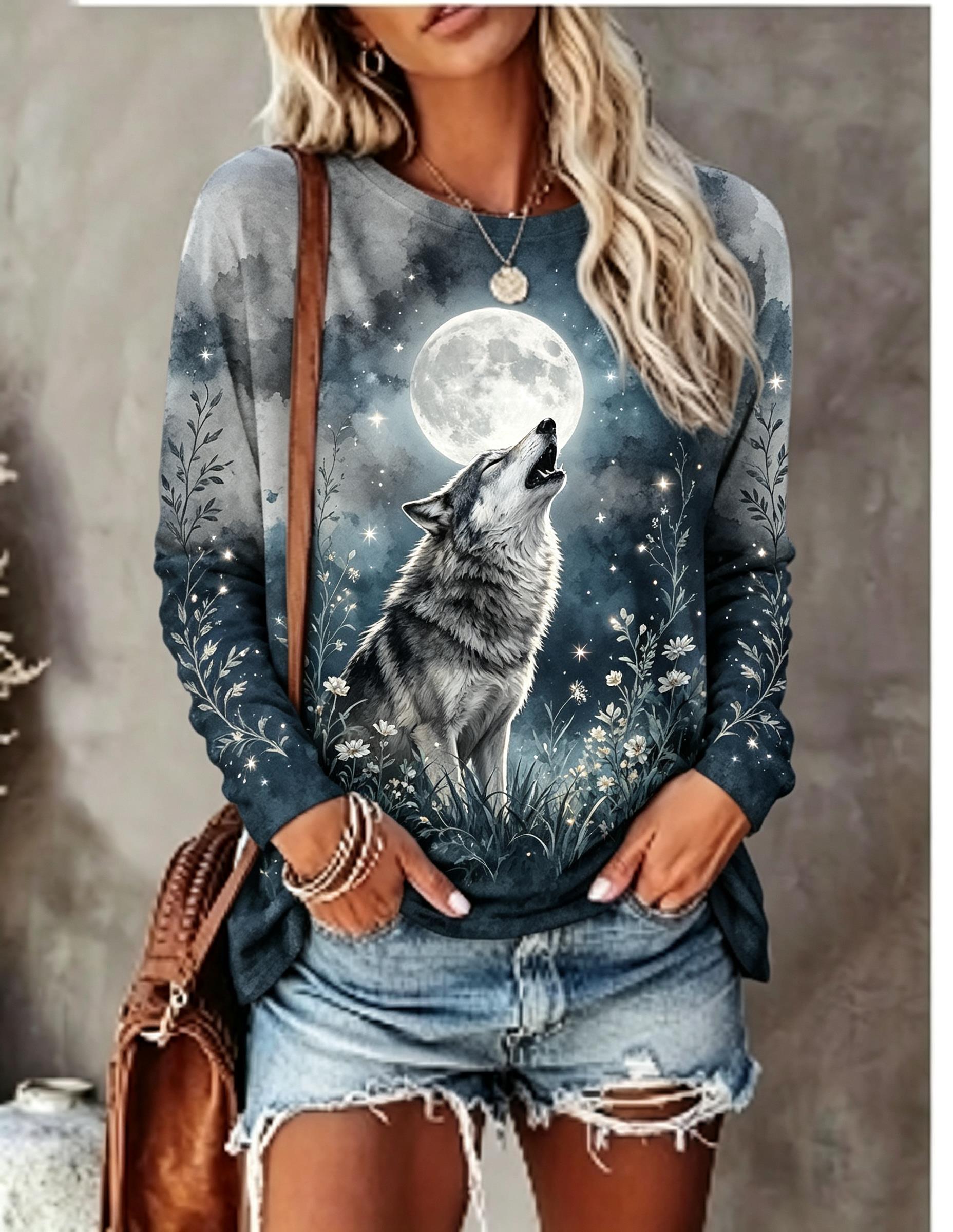 T-Shirts - Maglietta a maniche lunghe da donna