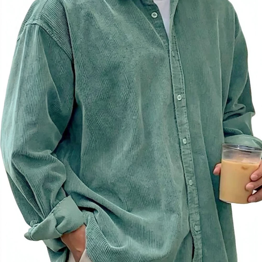 Camicie da uomo in velluto a c - Corduroy Button Up Shirt Men recensione e prezzo