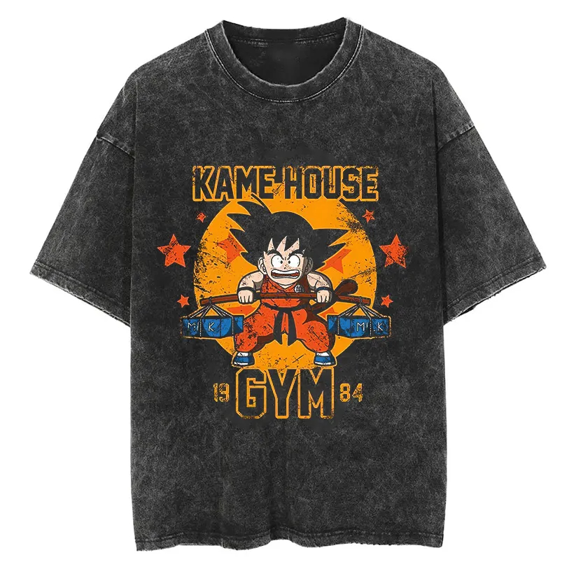 T-Shirt Goku Dragon Ball Anime - Acid Wash Vintage Graphic T Shirt recensione e prezzo