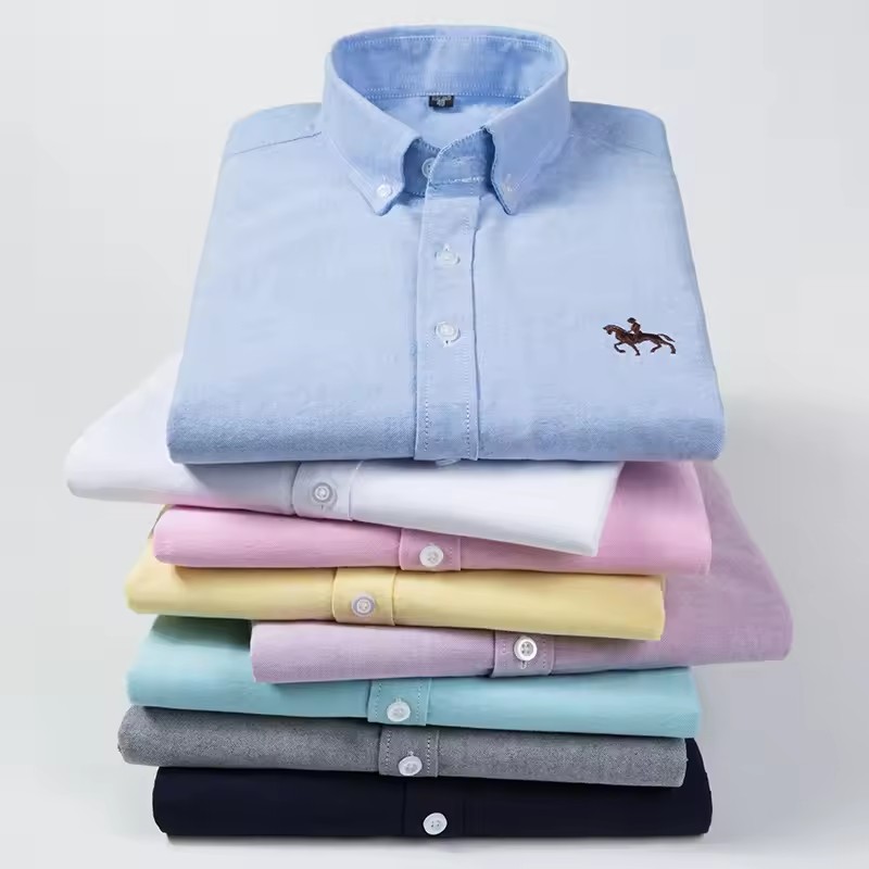 Camicie Oxford da uomo in 100% - Oxford Cotton Casual Shirt Business recensione e prezzo