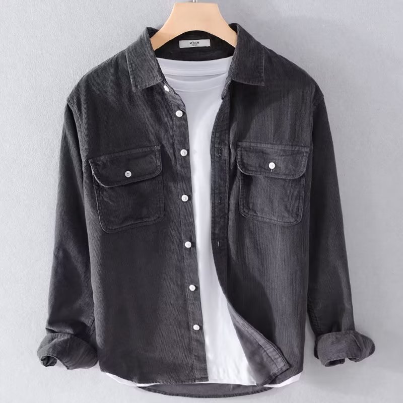 Camicia da uomo in velluto a c - Corduroy Button Up Shirt Men recensione e prezzo